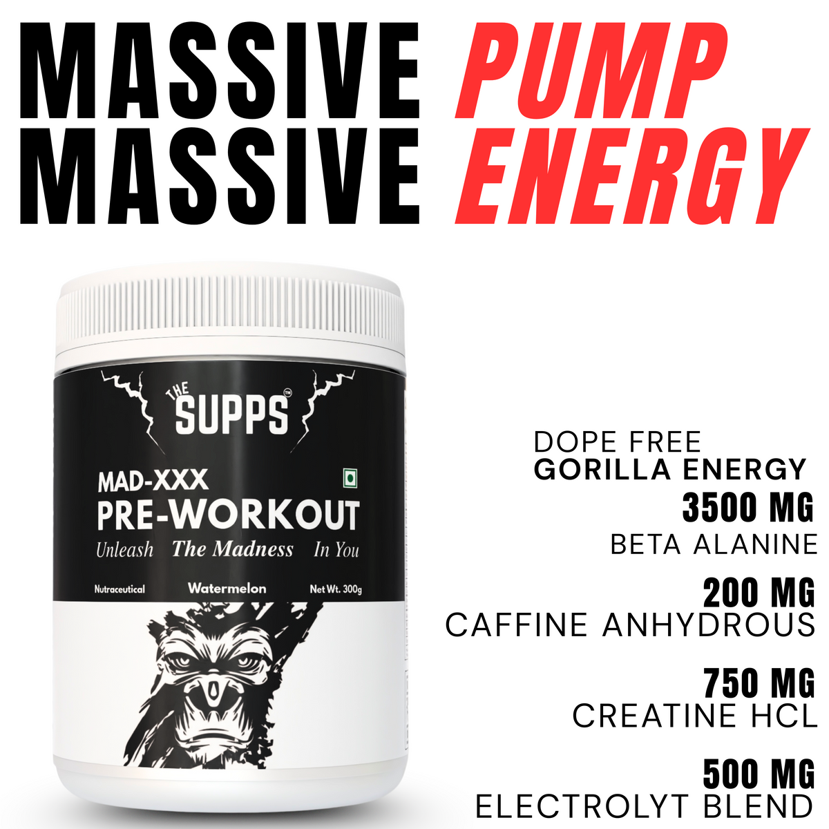 The Supps Mad-XXX Pre Workout