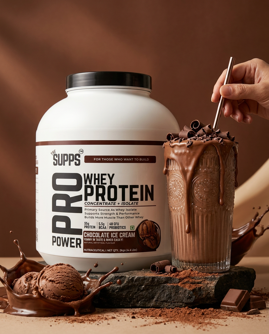 The Supps Pro Whey Protein | Chocolate Ice Cream | 2Kgs