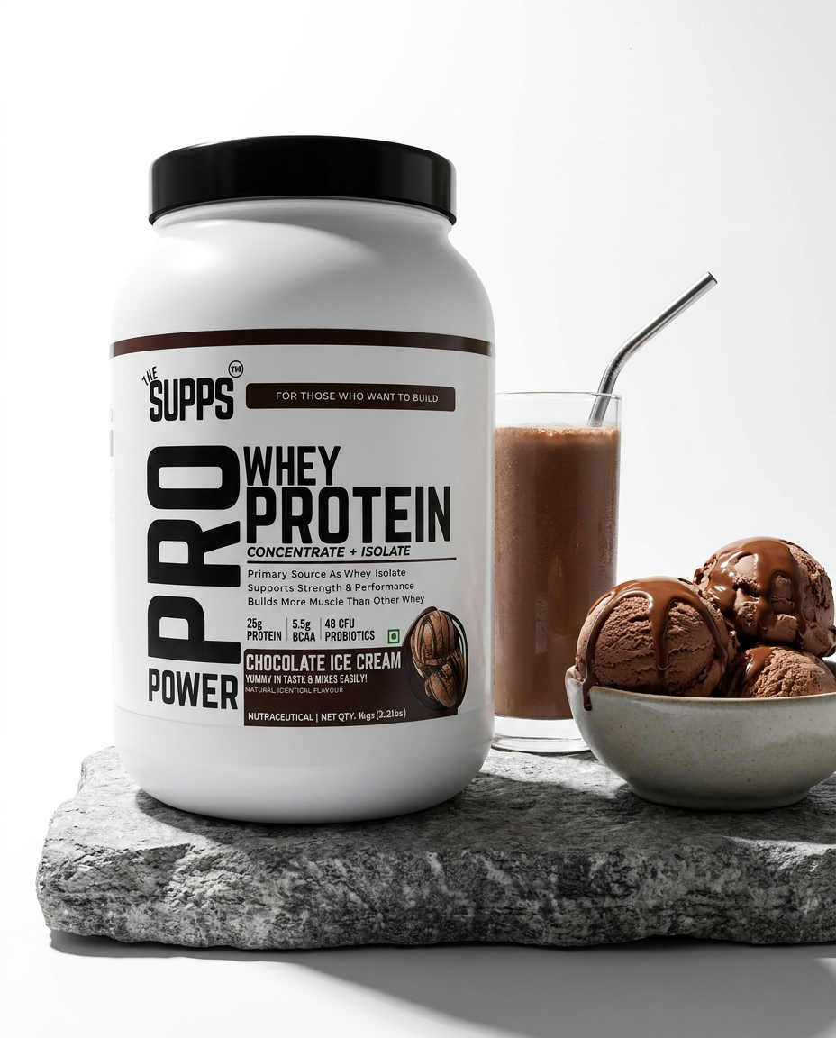 The Supps Pro Whey Protein | Chocolate Ice Cream | 1Kg
