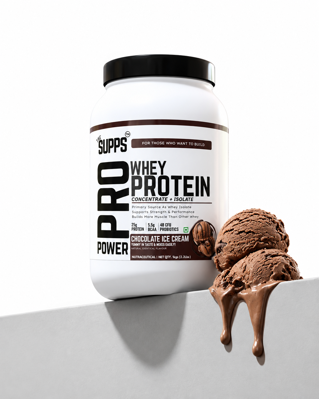 The Supps Pro Whey Protein | Chocolate Ice Cream | 1Kg