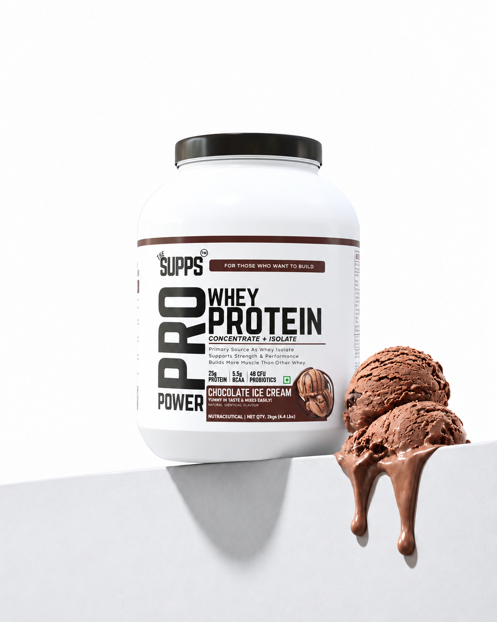 The Supps Pro Whey Protein | Chocolate Ice Cream | 2Kgs