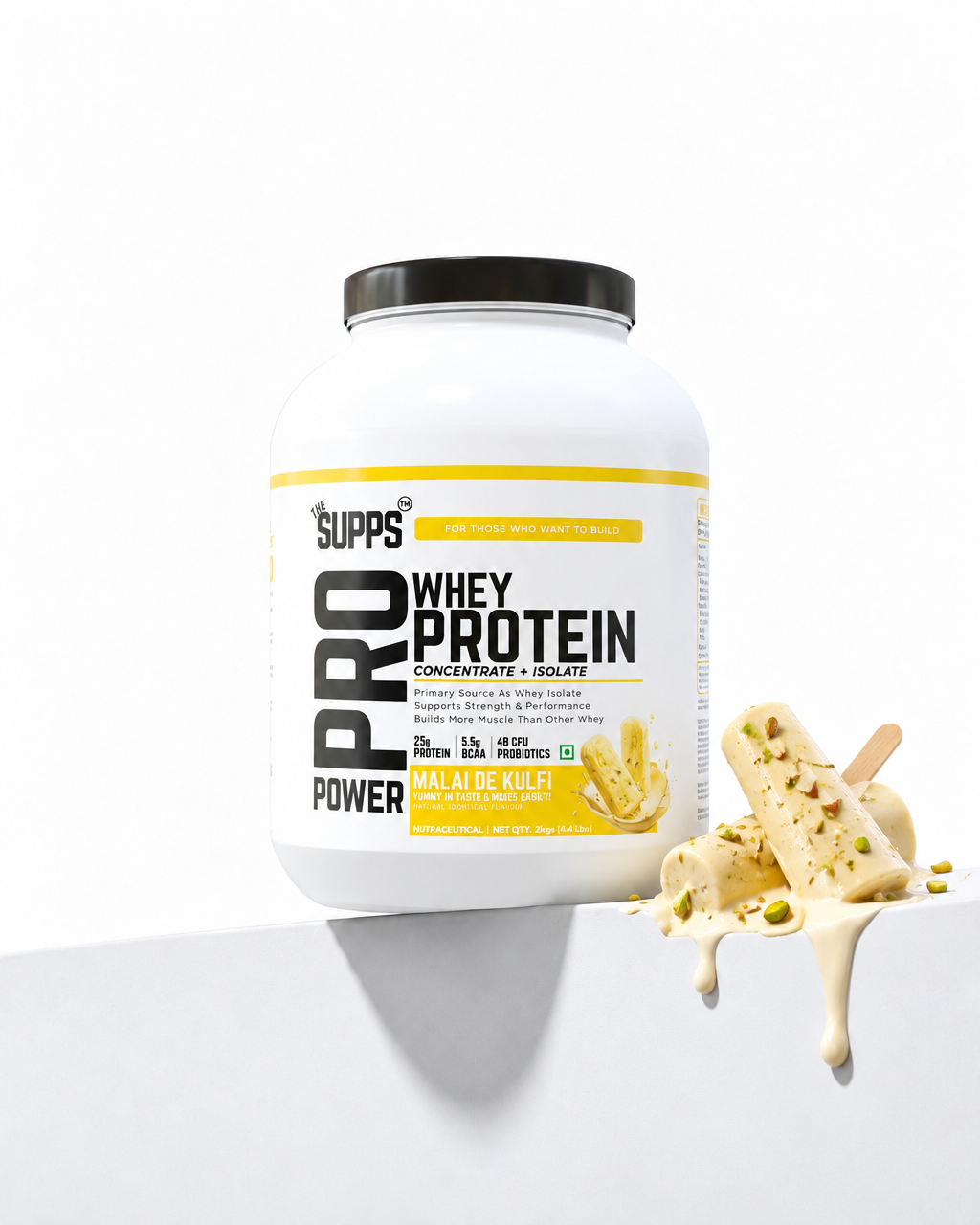 The Supps Pro Whey Protein | Malai De Kulfi | 2Kgs
